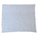 Vintage Haik checkered blanket from Morocco - 172 x 202 cm