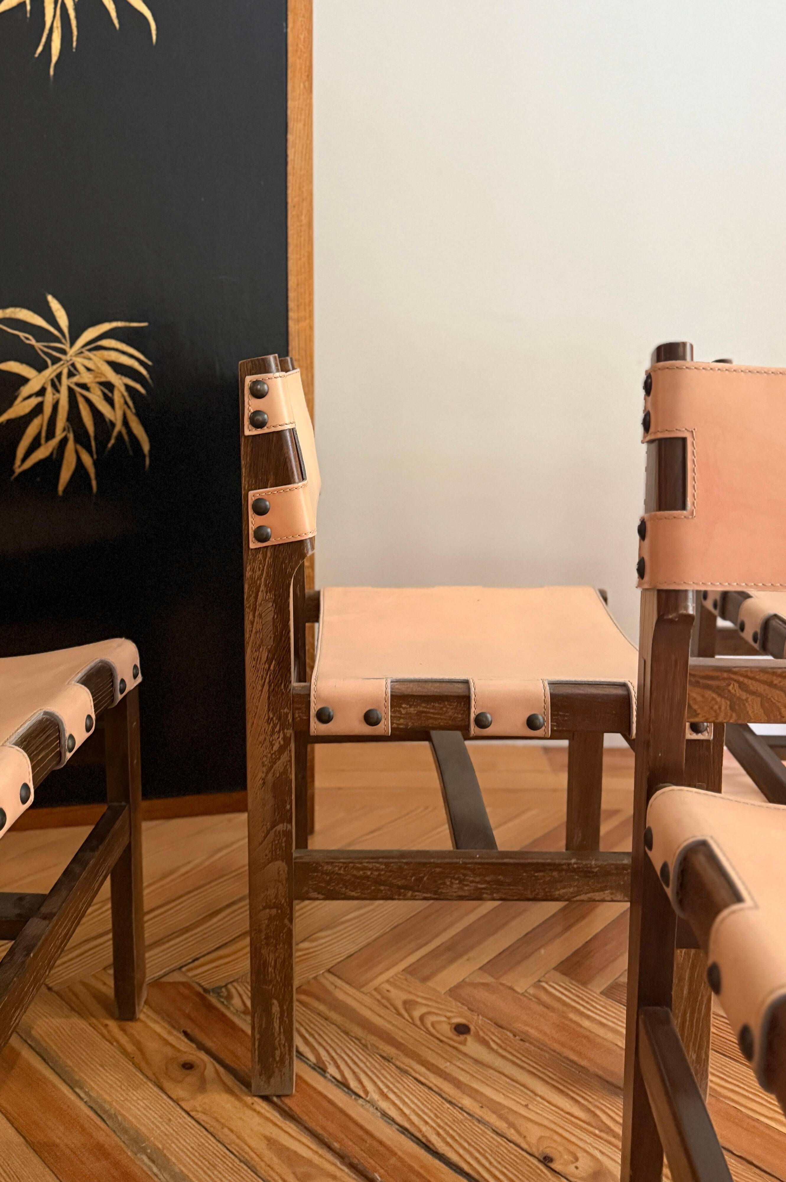 Chairs by Pierre Chapo for Maison Regain