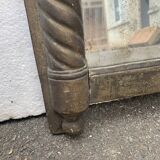 Trumeau en bois et stuc doré penture sur verre XIX siècle