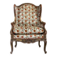 Regency style armchair in gilded wood
