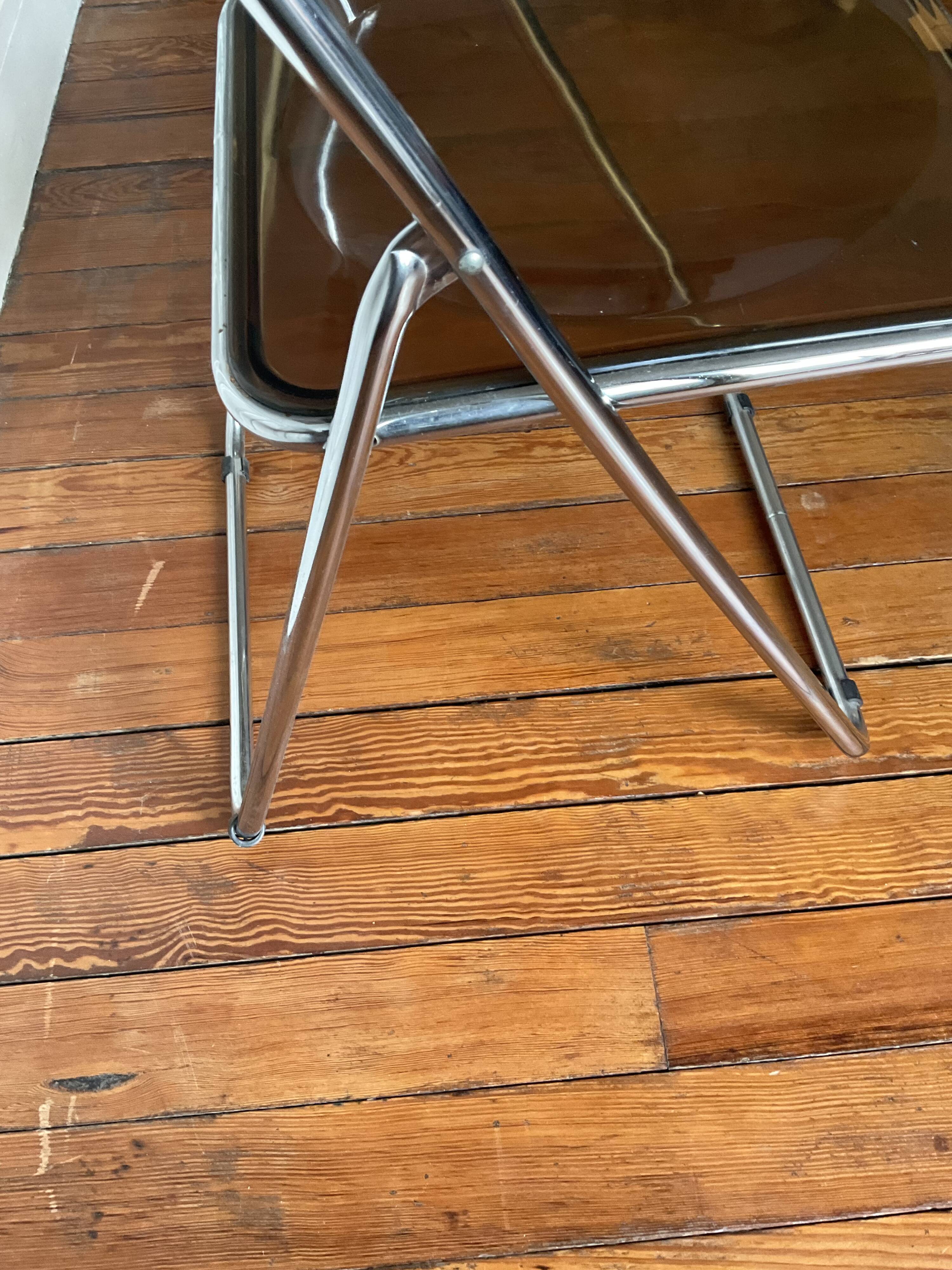 Plexiglass folding chair