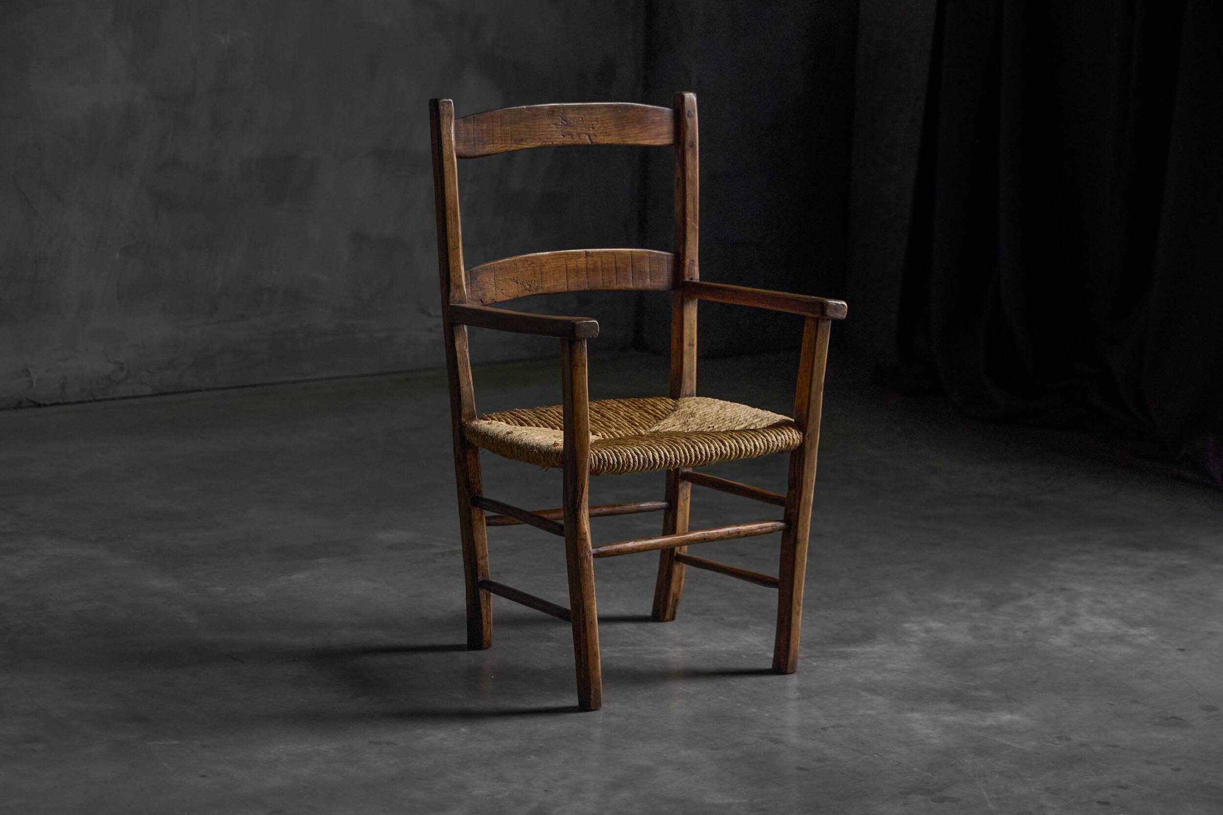 Vernacular Rural Armchair, France, Early 20th Century