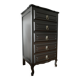 Vintage black chest of drawers