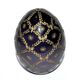 FABERGE Egg paperweight engraved purple gold signed by Fabergé numbered