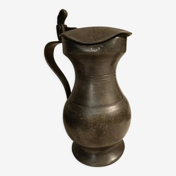 Old pewter pitcher