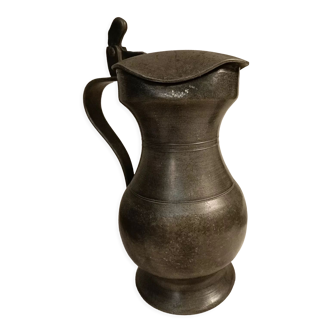 Old pewter pitcher