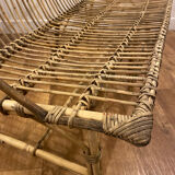 Rattan bench