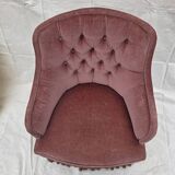 Velvet toadstool armchair
