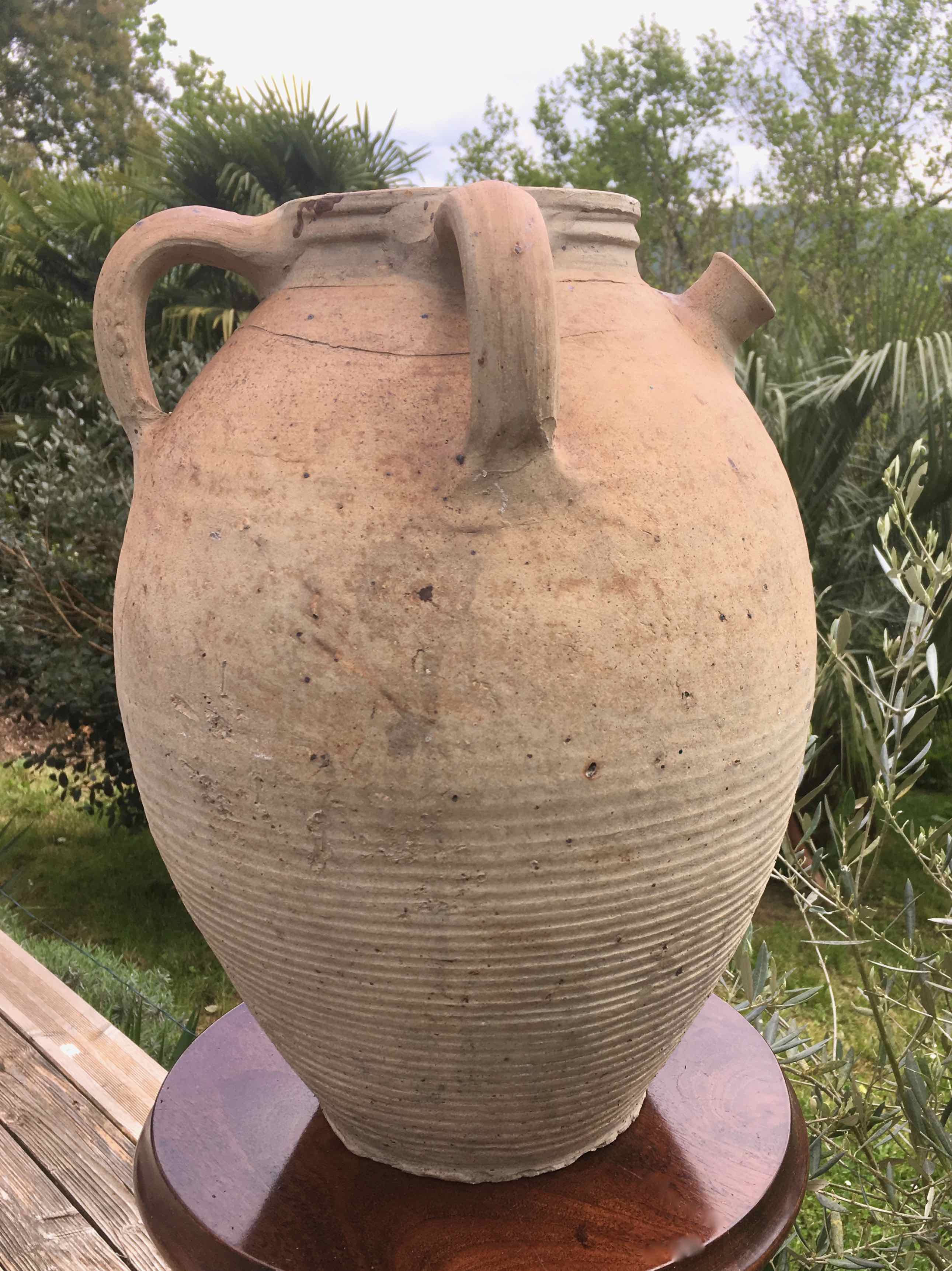 Antique terracotta jar