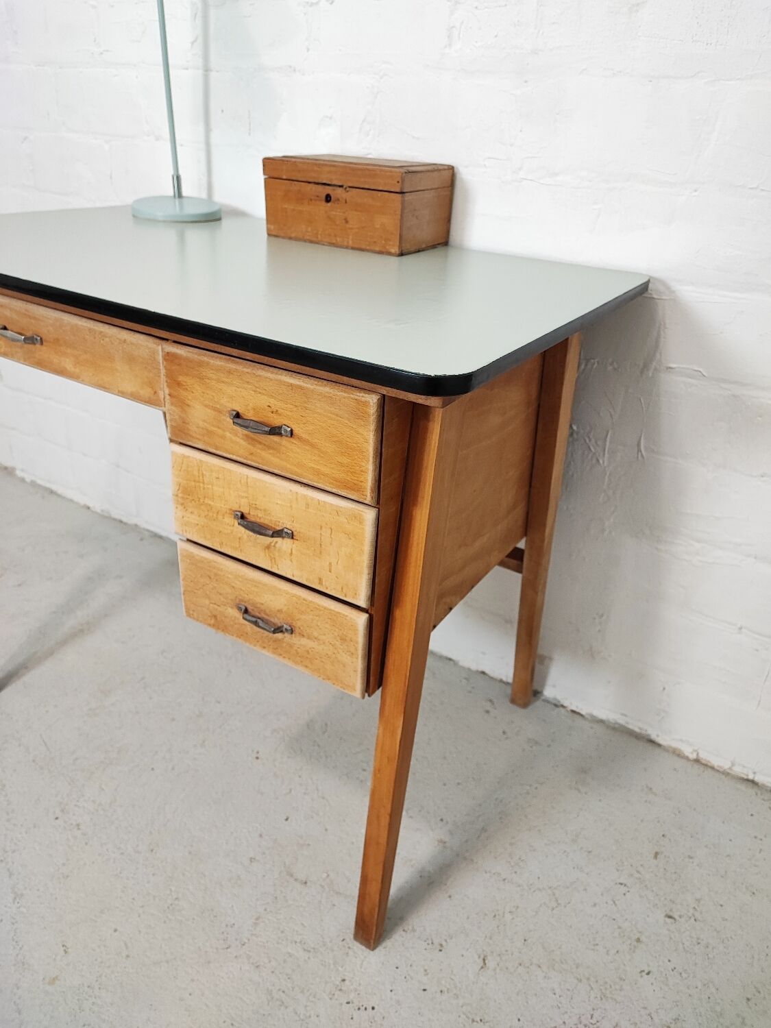 Vintage compass feet desk