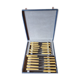 Box of 24 horn handle knives