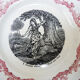 11 old plates hb choisy le roi in earthenware: joan of arc