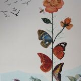 Salvador Dali: Flordali II, The Butterfly Rose - Original signed lithograph