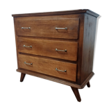 Vintage chest of drawers compass feet