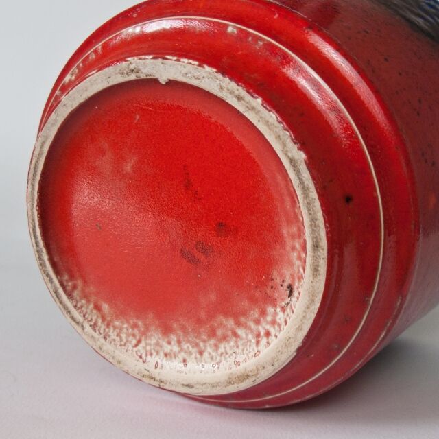 Cache-pot rouge et bleu