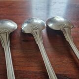 Christofle - Set of 4 Vendôme table spoons in silver-plated metal