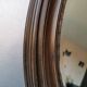 Vintage oval wooden mirror, 1970 (82 cm x 55 cm)