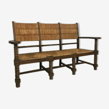 Mulched bench seat 3 seats