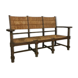 Mulched bench seat 3 seats