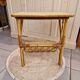Rattan side table * Magazine rack