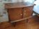 table de chevet bois verni années 70