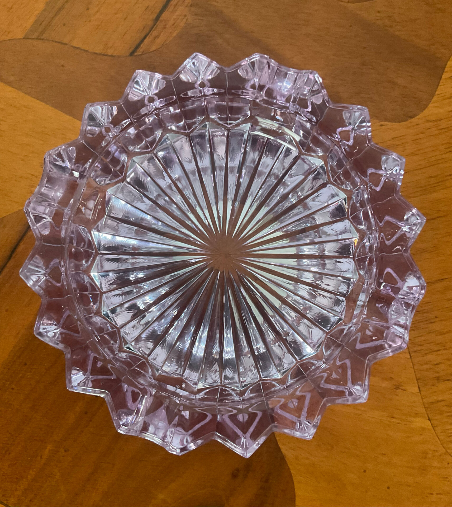 Vide poche ou cendrier vintage en verre alexandrite