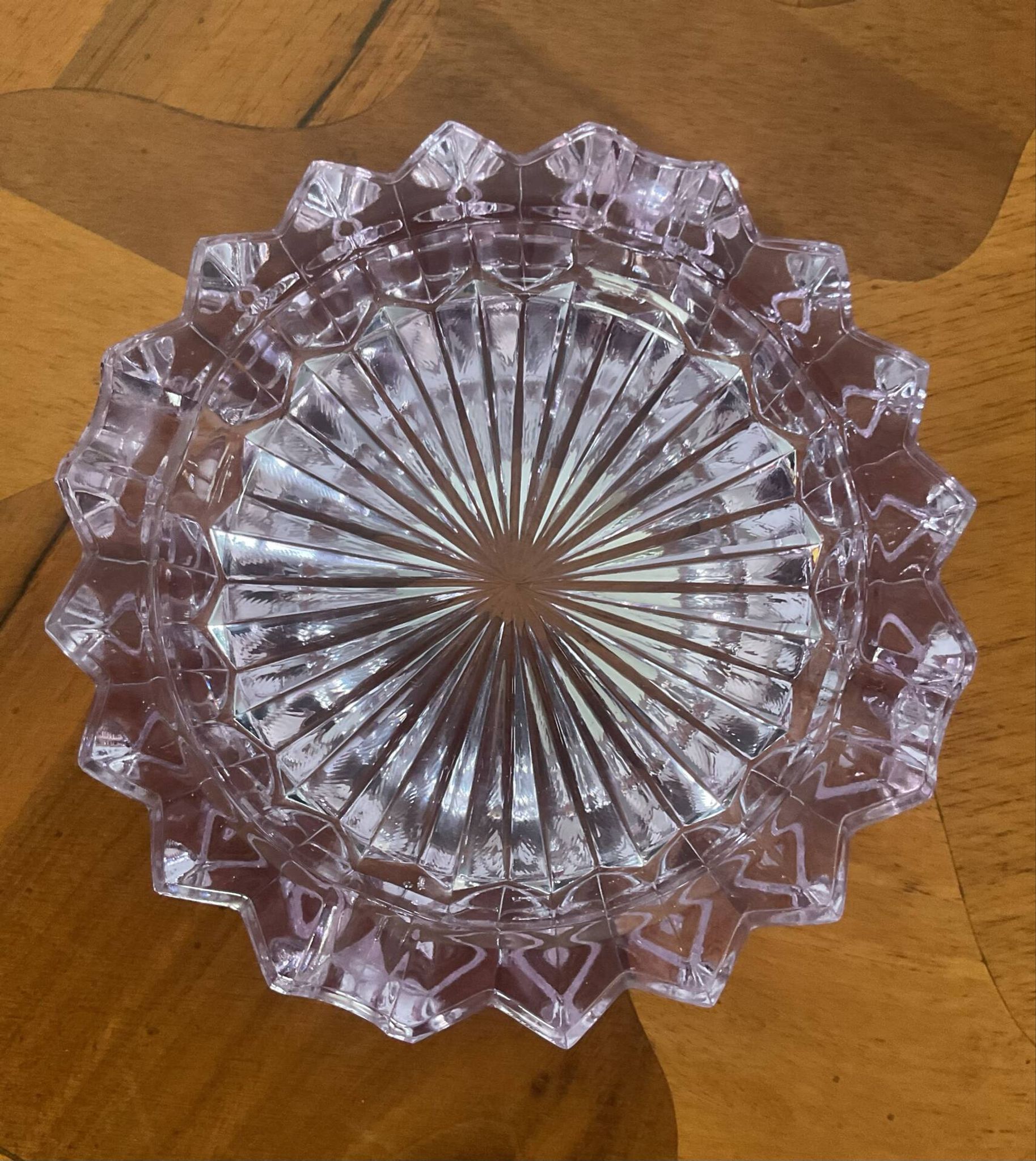 Vide poche ou cendrier vintage en verre alexandrite