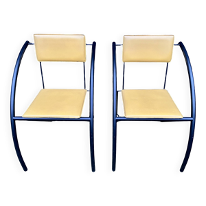 Chaises cuir style minimaliste