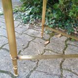 Table basse en marbre et laiton