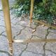 Marble and brass coffee table