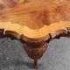 Vintage Figured Burr Walnut Pie Crust Coffee Table, 1920s