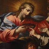 Peinture religieuse du XVIIème siècle, Sainte Catherine de Sienne choisit la couronne d'épines