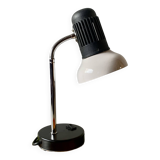 Vintage Massive white and black desk lamp - 1970s