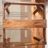 Solid wood table with extensions