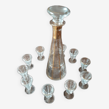 Ensemble  à digestif  cristal