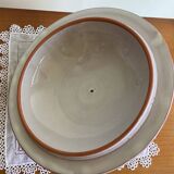 Vintage enameled pottery tureen