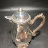 Silver metal teapot