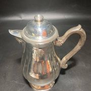 Silver metal teapot