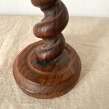 Wooden candle holder