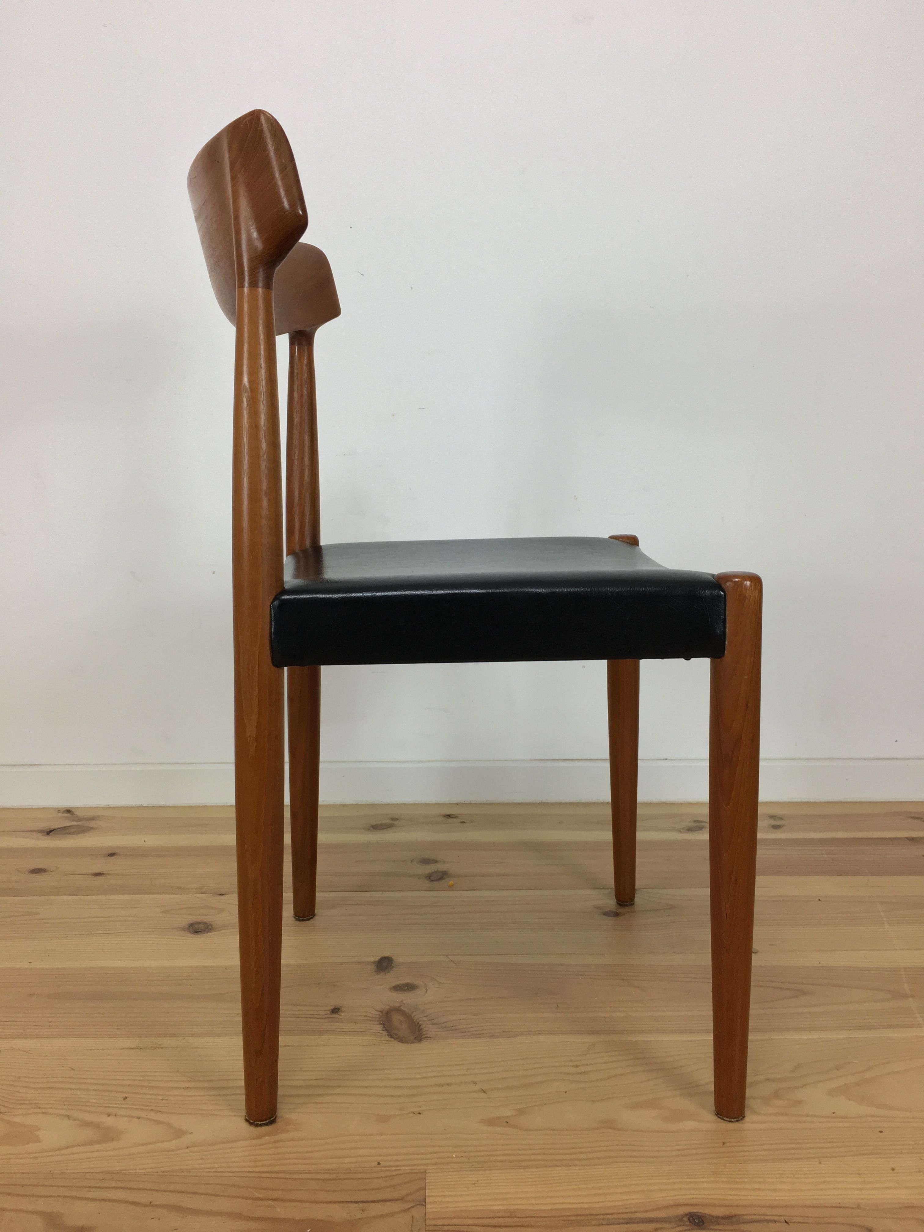 Chaise 343 par Knud Faersch pour Slagelse Mobelvaerk, scandinave, danoise