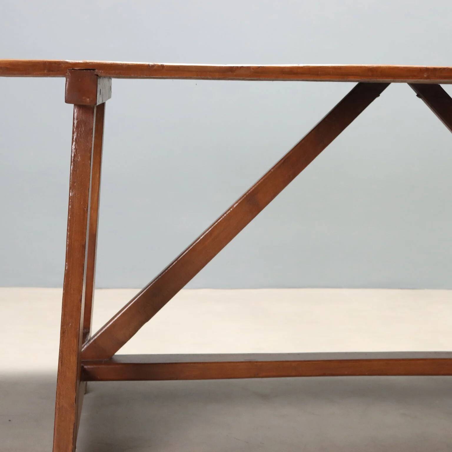 Walnut table with antique wood - Italy early 20th century