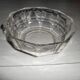 Solid crystal salad bowl