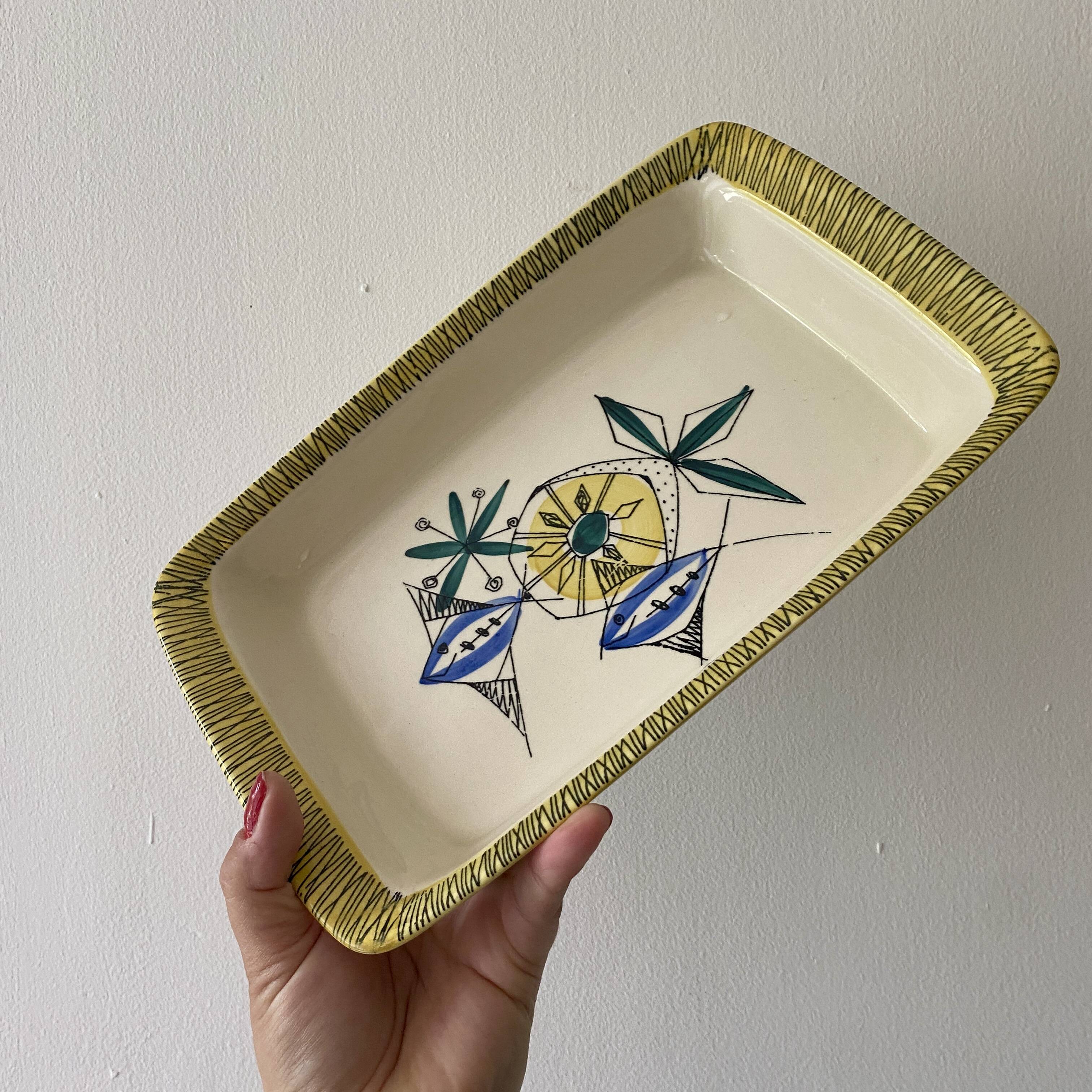 Set of 3 vintage serving dishes from the Flamingo series by Stavangerflint