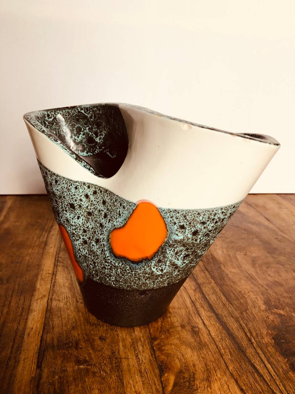 Large ceramic vase Elchinger France. 1950s