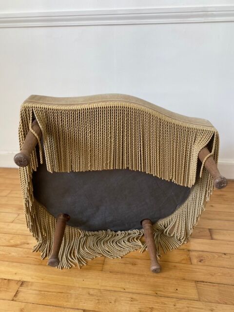 Fauteuil crapaud en velours vert