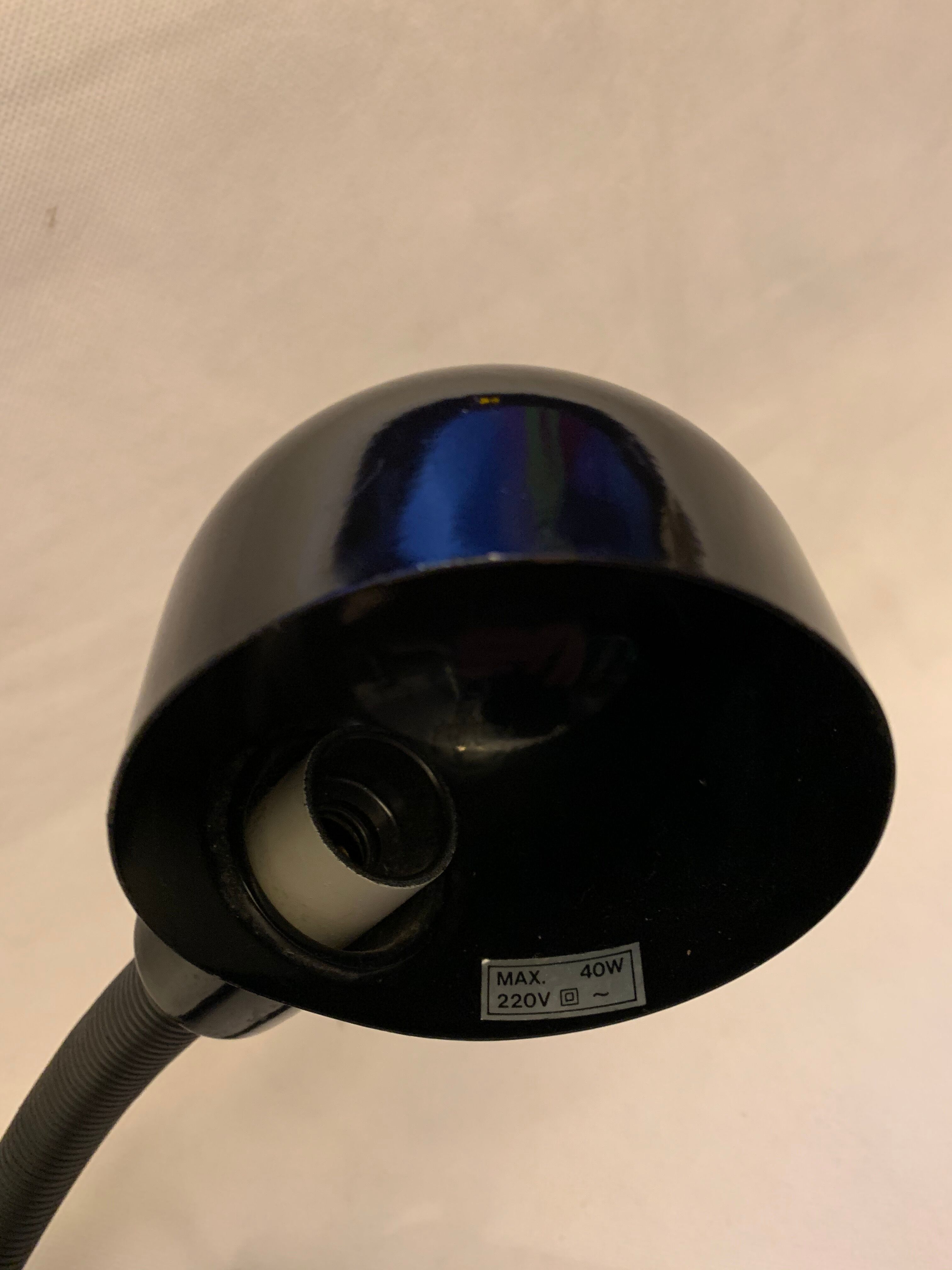 Black Hebi lamp by Isao Hosoe for Valenti Luce 1970