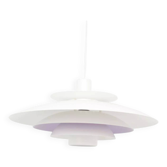 White Scandinavian Form Light lamp, Denmark 1970s