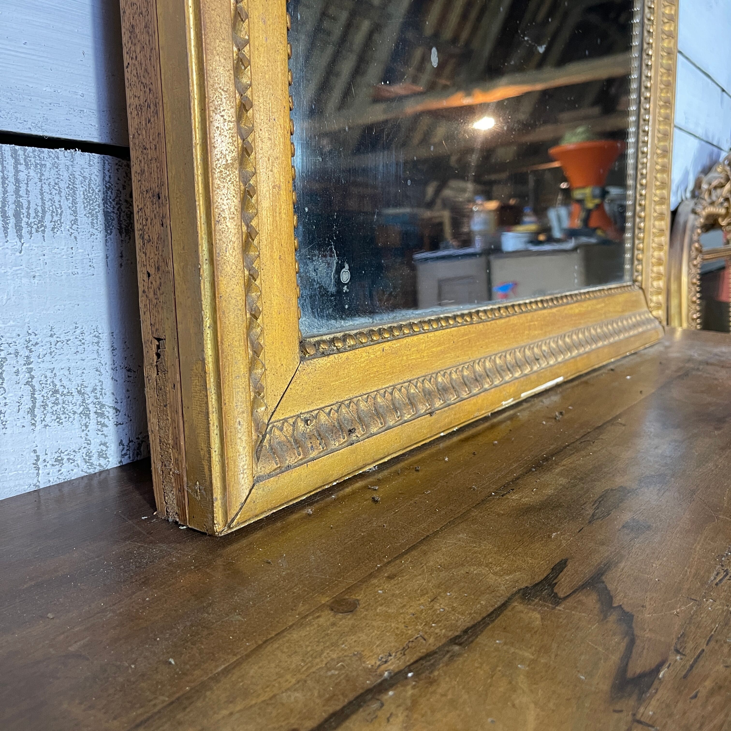 Old golden mirror 97 x 80