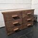 Antique workshop furniture with 6 drawers