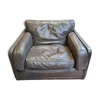 Design leather armchair